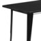 Emma and Oliver Commercial 31.5" x 63" Rectangular Colorful Metal Indoor-Outdoor Dining Table